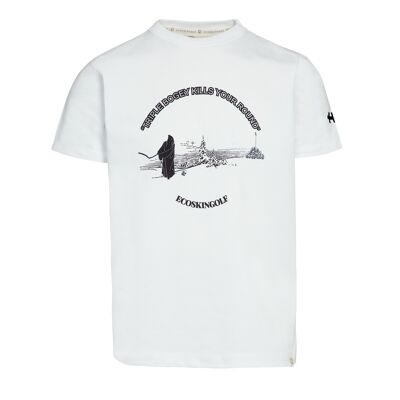 Camiseta Killer Men manga corta color blanco en 100% algodón orgánico 230 grs