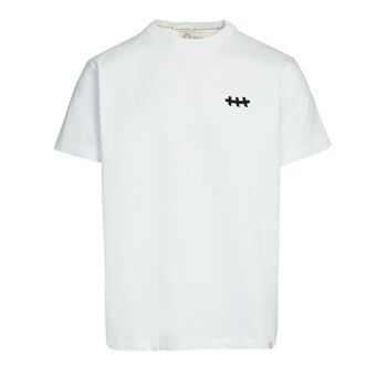 T-shirt Play to Win Homme, coloris blanc et tissu 100% coton biologique, 230 grs 1