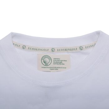 T-shirt Play to Win Homme, coloris blanc et tissu 100% coton biologique, 230 grs 3