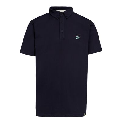 Polo Men Tour Men Navy manga corta en 100% algodón orgánico