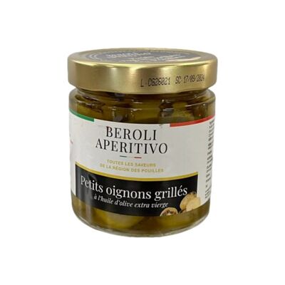 Grilled onions marinated in oil