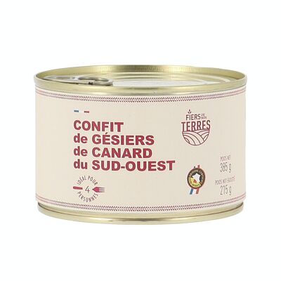 Confit de gésiers de canard du Sud-Ouest, 385g