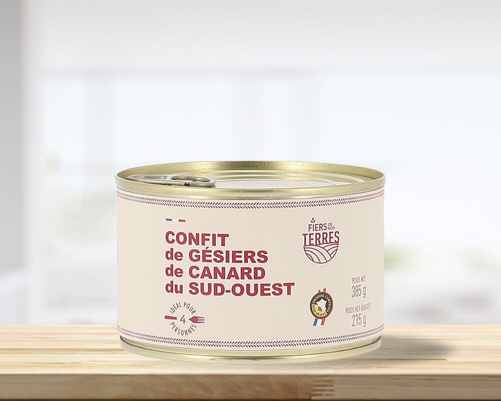 Confit of duck gizzards from the South-West, 385g