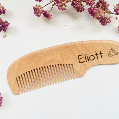 Wooden children's comb