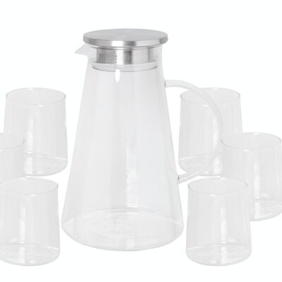 Wassertopf-Set aus Glas