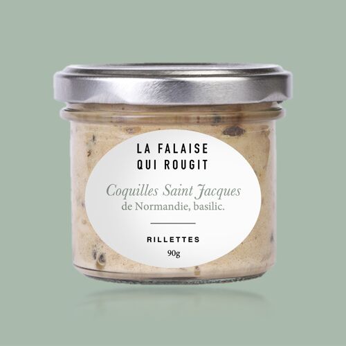 Rillettes de coquilles Saint Jacques de Normandie, basilic