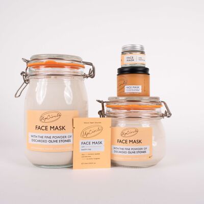 Maschera per il viso naturale, vegana ed ecologica con caolino per eliminare le macchie - Ricarica sfusa da 500 ml