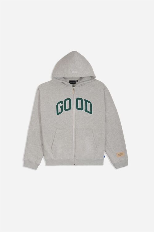 ALUMNI ZIP HOODY GREY