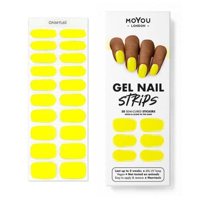 Gel Strips Semi-durci Nail Wraps 60