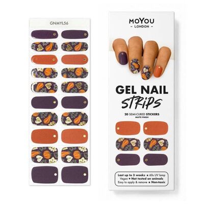 Gel Strips Nail Wrap semi-indurenti 55