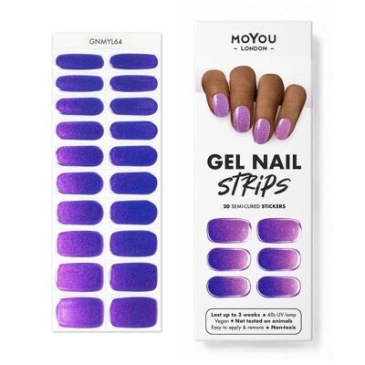Gel Strips Nail Wrap semi-polimerizzati 64