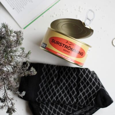 Calcetines Surströmming Canned Fish #nofish (talla 36 - 40, mujer)
