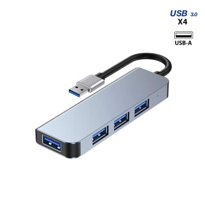 USB-A hub with 4 USB 3.0 ports