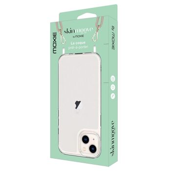 Coque renforcée transparente Skinmoove TPU/PC avec anneau pour iphone 12 Pro Max 2