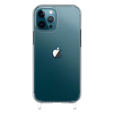 Skinmoove Custodia rinforzata in TPU/PC trasparente con anello per iphone 13 Pro Max