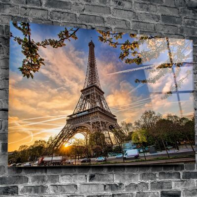 Tour Eiffel, Art mural imprimé sur verre