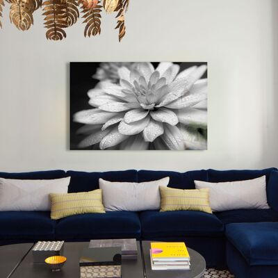 Die Blume, Wandbild mit Glasdruck, 110 x 70 cm