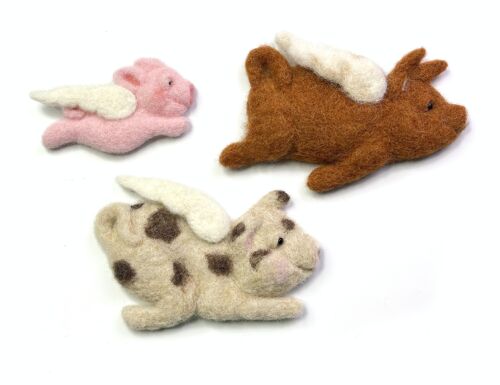 Flying Pigs Needle Felting Craft Kit