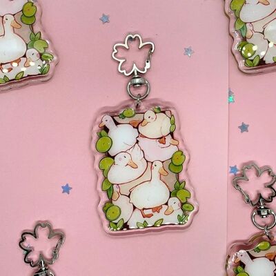 Pile Of Ducks Keycharm | Glitter Keychain | Key Accessories