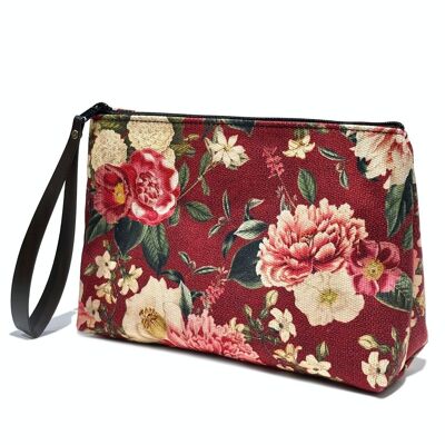 Trousse de Toilette Vintage Garden Bordeaux