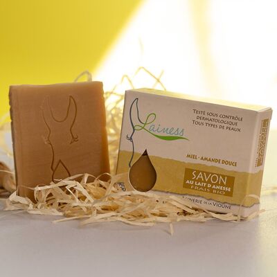 Soap with fresh organic donkey milk Honey-Sweet Almond 100g