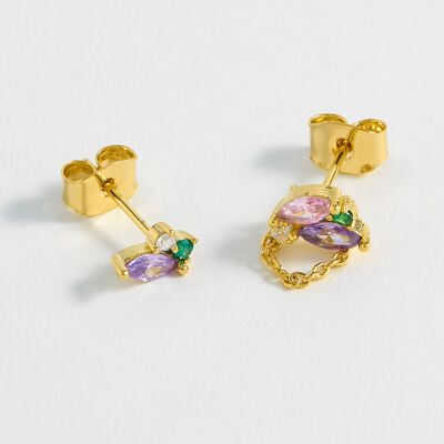 Multicolour CZ Earrings