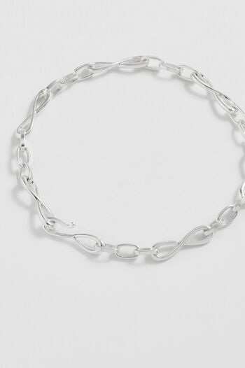 Bracelet chaîne pleine infini 4