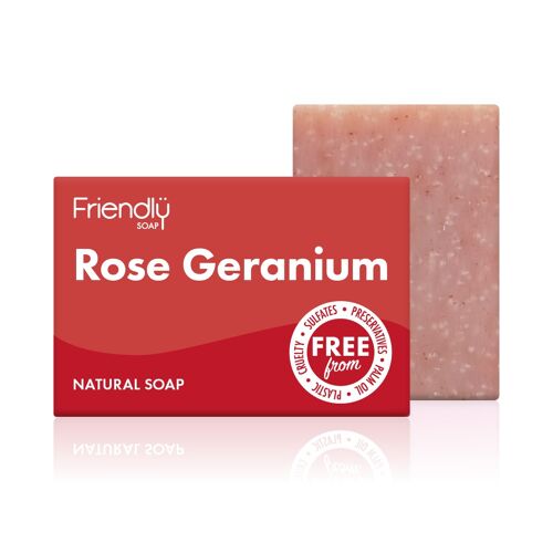 Rose Geranium Vegan Soap Bar