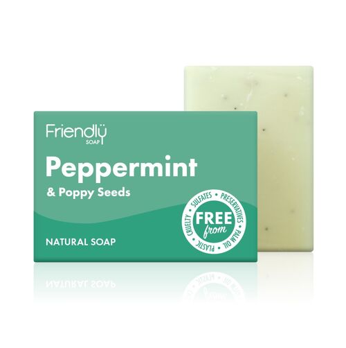 Peppermint & Poppy Seeds Vegan Soap Bar