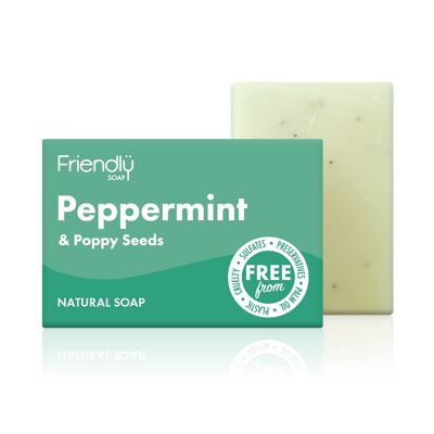 Peppermint & Poppy Seeds Vegan Soap Bar