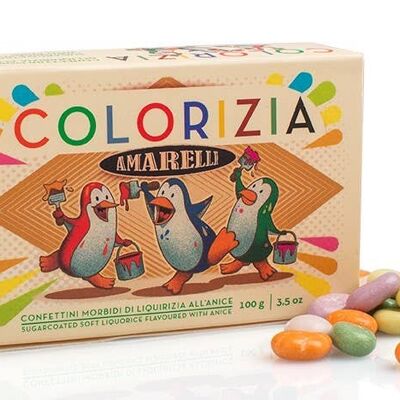 COLORIZIA 100G - Regaliz recubierto de azúcar aromatizado con Anís