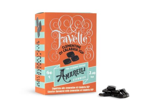 FAVETTE alla CLEMENTINA 60g - Clementine flavored Liquorice