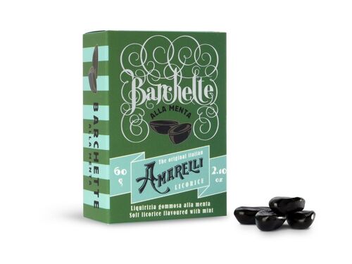 BARCHETTE 60g - Mint flavored gummy Liquorice