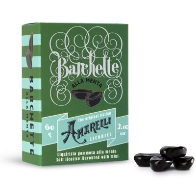 BARCHETTE 60g - Mint flavored gummy Liquorice