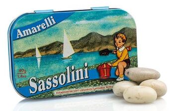 SASSOLINI 40g - Réglisse enrobée de sucre aromatisée à l'Anis 1