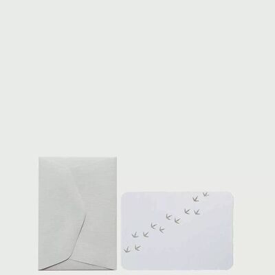 MINI CARD + WHITE BIRDSPRINT ENVELOPE