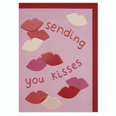 Ich sende Ihnen eine Kuss-Karte