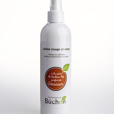 Face & body lotion - Scented Geranium - with lactofermented birch sap