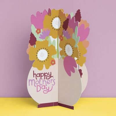 Blumenstrauß-Karte der glücklichen Mutter Tages