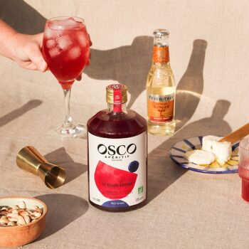 CHR - OSCO Le Rouge Ardent BIO 70cl - Apéritif sans alcool au goût intense de fruits rouges et d'épices ! - caisse de 6 bouteilles 2