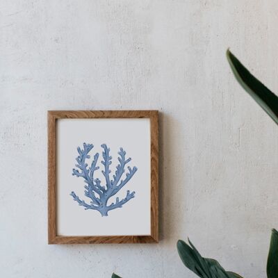 Botanical Watercolor A5 - Blue Coral