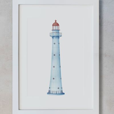 Botanical Watercolor A4 - Lighthouse