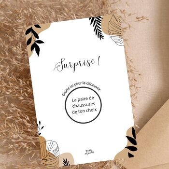 Achat Carte à gratter personnalisable, Cadeau surprise, annonce