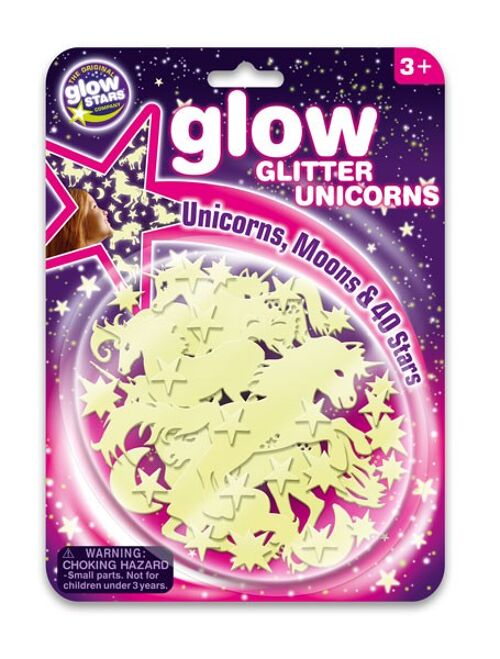 Glow Glitter Unicorns