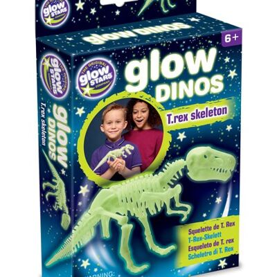 Glow Dinos T. rex Skelett
