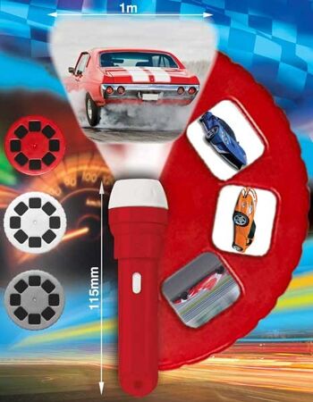 Torche et projecteur Super Cars 2