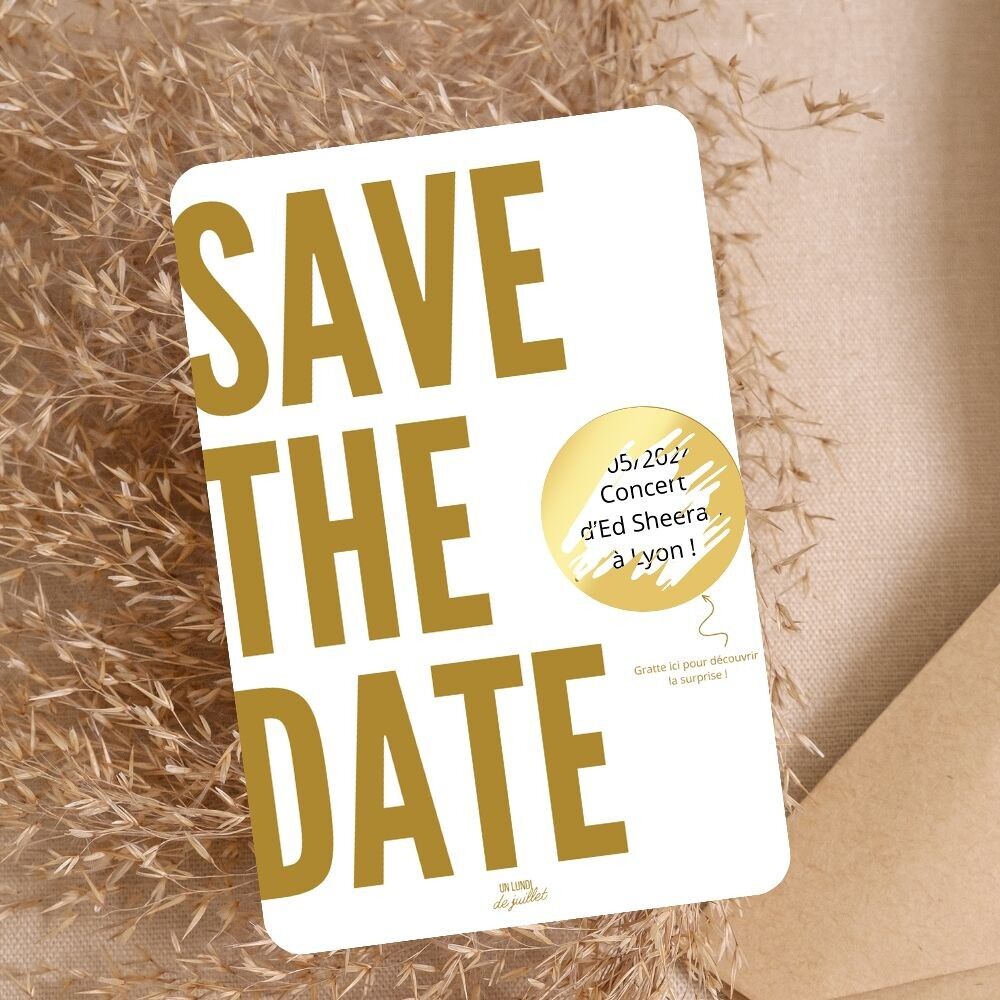 Rubbelgeschenkkarte für Konzert- oder Showgeschenke