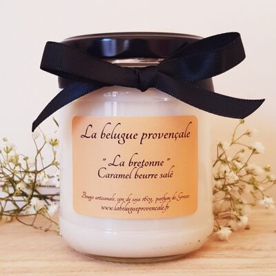 Salted butter caramel candle "La bretonne"