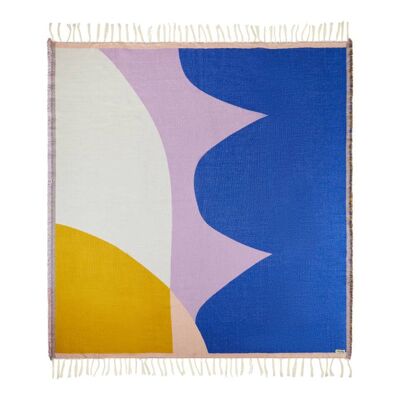 Merino Wool Throw Blanket - Stille Lilac