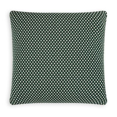 Cotton Knit Cushion Cover - Brick Forest
